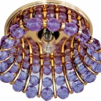 Светильник встраиваемый Feron CD2120 потолочный JCD9 G9 сиреневый золотистый