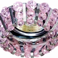 Светильник встраиваемый Feron CD2121 потолочный MR16 G5.3 розовый хром