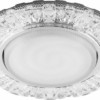 Светильник встраиваемый с белой LED подсветкой Feron CD4023 потолочный GX53 без лампы прозрачный