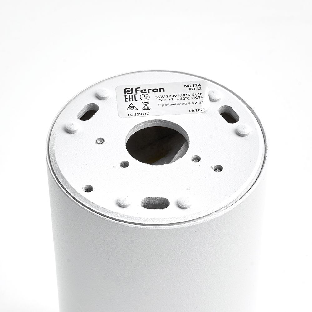 Светильник потолочный Feron ML174 MR16 GU10 35W 230V белый — изображение 2