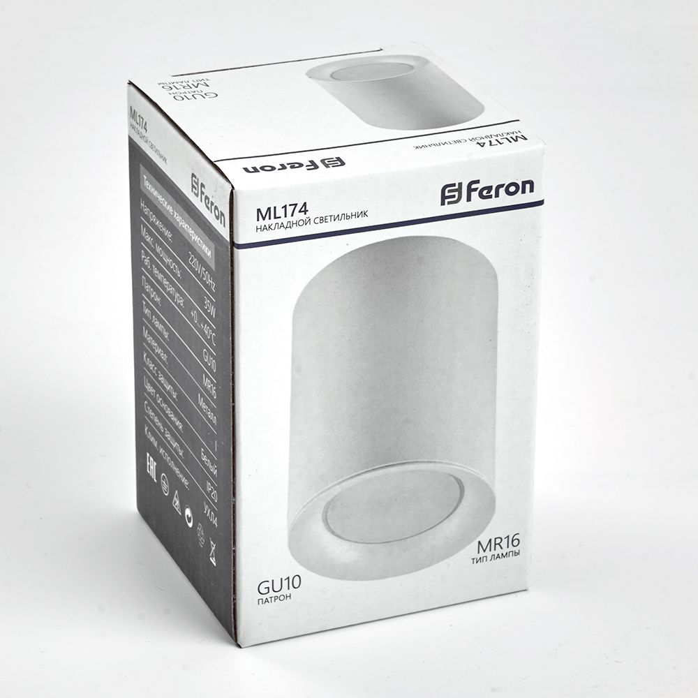 Светильник потолочный Feron ML174 MR16 GU10 35W 230V белый — изображение 6