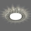 Светильник встраиваемый с белой LED подсветкой Feron CD4035 потолочный GX53 без лампы прозрачный хром
