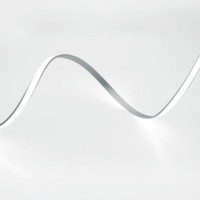 Профиль алюминиевый накладной гибкий серебро CAB264