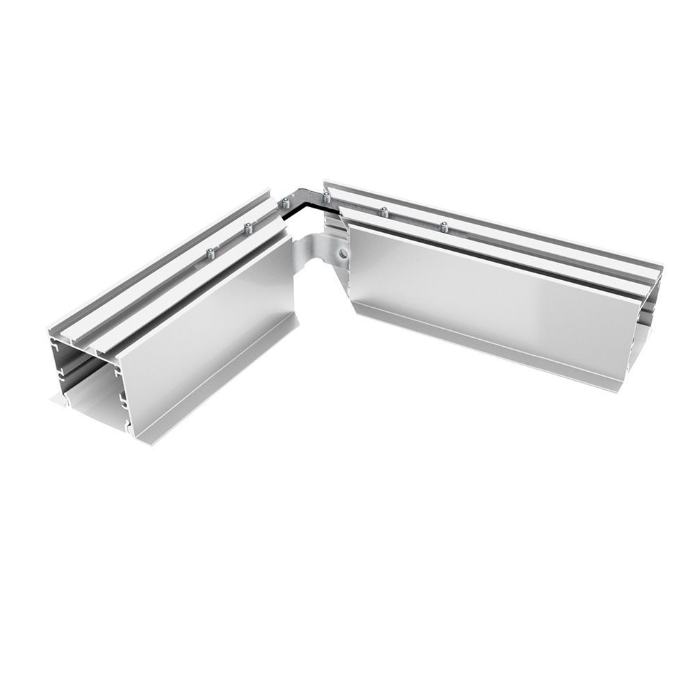 Профиль алюминиевый встраиваемый "Линии света" серебро CAB255 — изображение 5