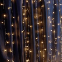 Светодиодная гирлянда Feron CL19 занавес 2*1,5м + 3м 230V 2700К статичная c питанием от сети прозранчый шнур