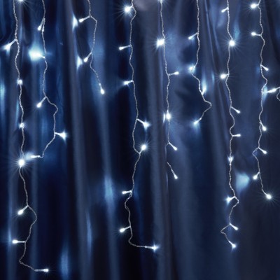 Светодиодная гирлянда Feron CL22 бахрома статичная 4,5м*0,8м + 3м 230V 5000К c питанием от сети прозрачный шнур