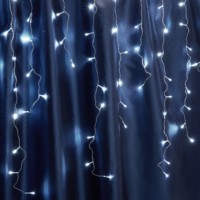 Светодиодная гирлянда Feron CL23 бахрома статичная 5,3м*0,8м + 3м 230V 5000К c питанием от сети прозрачный шнур