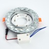 Светильник встраиваемый с белой LED подсветкой Feron CD4045 потолочный GX53 без лампы прозрачный хром