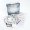 Светильник встраиваемый с белой LED подсветкой Feron CD4045 потолочный GX53 без лампы прозрачный хром