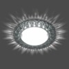 Светильник встраиваемый с белой LED подсветкой Feron CD4045 потолочный GX53 без лампы серый хром