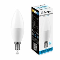 Лампа СДЛ Feron LB-970 Свеча E14 13W 6400K
