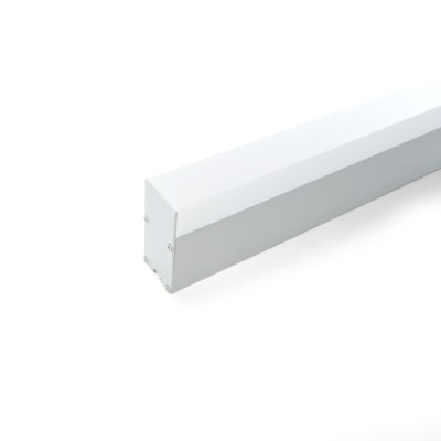 Профиль алюминиевый накладной/подвесной с отсеком для БП серебро CAB266