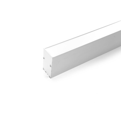 Профиль алюминиевый накладной/подвесной с отсеком для БП серебро CAB267