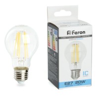 Лампа СДЛ Feron LB-620 Шар E27 20W 6400K