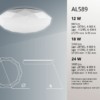 Светильник светодиодный накладной Feron AL589 тарелка 24W 4000K белый