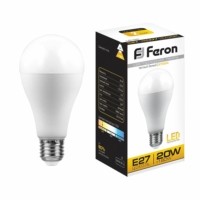 Лампа СДЛ Feron LB-98 Шар E27 20W 2700K
