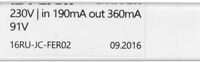 Драйвер для AL2115 AL2116 партии XNG 200мА корпус из термоусадки Feron LB015