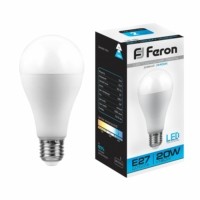 Лампа СДЛ Feron LB-98 Шар E27 20W 6400K