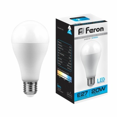 Лампа СДЛ Feron LB-98 Шар E27 20W 6400K