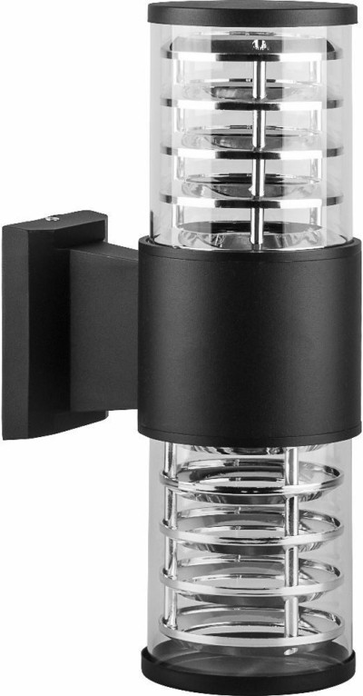 Светильник садово-парковый Feron DH0802 на стену вверх/вниз E27 230В черный