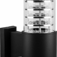 Светильник садово-парковый Feron DH0801 на стену вверх E27 230В черный