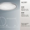 Светильник светодиодный накладной Feron AL5301 BRILLIANT тарелка 36W 4000K белый