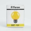 Лампа СДЛ Feron LB-371 Шар E27 3W желтый