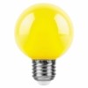 Лампа СДЛ Feron LB-371 Шар E27 3W желтый