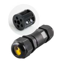 Коннектор кабельный 2-контактный водонепроницаемый чёрный Feron LD521