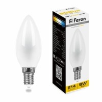 Лампа СДЛ Feron LB-73 Свеча E14 9W 2700K