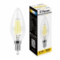 Лампа СДЛ Feron LB-73 Свеча E14 9W 2700K