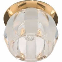 Светильник потолочный JCD9 35W G9 прозрачный-матовый,золото JD114