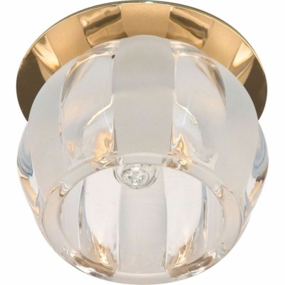 Светильник потолочный JCD9 35W G9 прозрачный-матовый,золото JD114