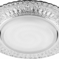 Светильник встраиваемый с белой LED подсветкой Feron CD4022 потолочный GX53 без лампы прозрачный