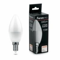 Лампа СДЛ Feron.PRO LB-1307 Свеча E14 7.5W 2700K