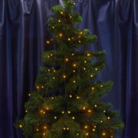 Светодиодная гирлянда Feron CL07 линейная статичная 40м + 3м 230V желтый c питанием от сети зеленый шнур