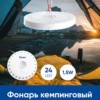 Фонарь кемпинговый Feron TH2501 с карабином NLO-24 на батарейках 4*AA
