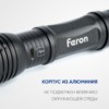 Фонарь ручной Feron TH2401с аккумулятором USB ZOOM
