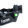 Фонарь светодиодный налобный FERON TH2305 ZOOM c аккумулятором 5W 2x18650 IP44 пластик/алюминий