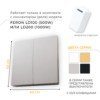 Кнопка-выключатель беспроводной Feron TM82 230V 500W 2кл. серебро