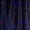Светодиодная гирлянда Feron CL590 занавес типа Роса 2*2м + 2м мультиколор USB прозрачный шнур