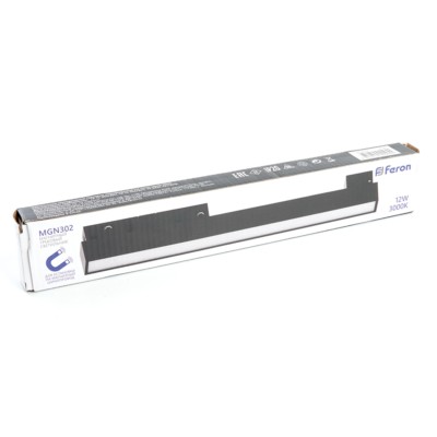 Светильник светодиодный Feron MGN302 трековый низковольтный 12W 960 Lm 3000К 110 градусов черный — изображение 8