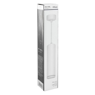 Светильник потолочный Feron ML1708 на подвесе MR16 35W 230V белый 55*280 — изображение 6