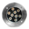 Светильник светодиодный тротуарный (грунтовый) Feron SP2803,10W AC 12V низковольтный 4000К металлик D160*H90mm вн.диаметр: 110mm IP67