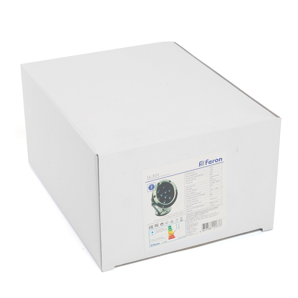 Прожектор светодиодный подводный Feron LL-824 9W AC24V низковольтный 6400K металлик 140*80*160mm IP68 — изображение 7