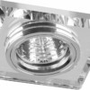 Светильник встраиваемый с белой LED подсветкой Feron 8150-2 потолочный MR16 G5.3 серебристый