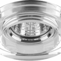 Светильник встраиваемый с белой LED подсветкой Feron 8080-2 потолочный MR16 G5.3 серебристый