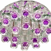 Светильник встраиваемый Feron 1550 потолочный JCD9 G9 сиреневый-прозрачный