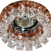 Светильник встраиваемый Feron CD2929 потолочный MR16 G5.3 коричневый-прозрачный