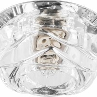 Светильник встраиваемый Feron JD190 потолочный JCD9 G9 прозрачный хром